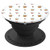Iced Coffee Cup Bean Heart Pattern Cute Food Lover Gift PopSockets Grip and Stand for Phones and Tablets