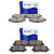 Brake Pads ECCPP 8pcs Ceramic Disc Brake Kits fit for 20142017 Acura MDX 20122019 Honda Pilot 20172019 Honda Ridgeline