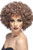 Smiffys Women s One Size Afro Wig Blonde  Brown