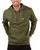 INTO THE AM Basic Midweight Pullover Hoodie Olive Large