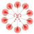 10ct  Candy Cane Lollipop Bag Candy Cane