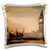 3D Rose Magic Lantern Slide Victorian Houses of Parliament Big Ben London Pillow Case 16  x 16