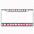 Craftique Arkansas Razorbacks Domed Metal License Plate Frame