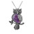 JOVIVI Owl Gifts Vintage Owl Necklace Healing Crystals Stone Pendant Necklaces for Women Men Natural Amethyst Gemstone Jewelry Reiki Spiritual Energy Lucky