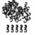 Jurxy Bike Cable Clips Rotating SHook Clips Cable Brake Gear Cable Hook Shift MTB Cycling Bicycle Housing Fixing Holder Guide 20PCS Black