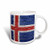 3dRose (mug_155245_2) National flag of Iceland painted onto a brick wall Icelandic - Ceramic Mug, 15-ounce