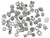 Kinteshun Alloy Beads Multistyle Big Hole Bracelet Spacer Charm Pendant for DIY Jewelry Making Accessaries50pcsTibetan Silver Tone