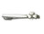 Kiola Designs Silver Toned Shamrock Clover Square Tie Clip