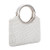 KISSCHIC Women s Handbag Crystal Rhinestone Evening Clutch Bags Party Wedding Clutch Purses Silver