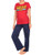 DC Comics Womens Wonder Woman Pajamas Red Size Large