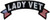 Lady Vet Rocker  US Flag Tips Embroidered Back Patch IVAN6431i