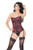 Coquette Women s Plus Size Corset Merlot/Black 3X4X