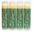 Lizard Lips USDA Certified Organic 4 Pack  Eucalyptus Mint
