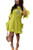 LKOUS Women Summer Short Sleeve Round Neck Ruffles Hem Loose Midi Mini Dresses Casual Plus Size