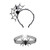 Love Sweety Halloween Spider Ghost Pumpkin Hair Hoop Cosplay Devil Headband Spider Necklace Set