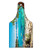 Lunarable Lake Tahoe Cutting Board, Turquoise Waters of Lake Tahoe Paradise Beach Coastal Beauty Peaceful Landscape, Decorative Tempered Glass Cutting and Serving Board, Wine Bottle Shape, Sky Blue