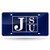 NCAA Rico Industries Laser Inlaid Metal License Plate Tag Jackson State Tigers