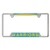 NBA Golden State Warriors Inlaid Metal License Plate Frame 4Tag Corners