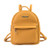 Mini Backpack Purse for Women Small Soft Leather Travel Backpack Casual Daypack Shoulder Bag for Teen Girls Lichee Pattern Yellow