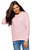 oodji Ultra Women s Basic Cotton Sweatshirt Pink Medium