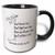 3dRose Moms shit list Ceramic Mug 11 oz Black/White