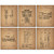 Railroad Train Patent Prints - Set of Six 8 x 10 Photos Locomotive Railway