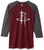NBA Houston Rockets Adult men NBA Plus 3/4 Sleeve Hyper SlubXLTRed Hth/Cha Hth