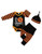 Newborn Baby Boy My First Halloween Outfit Pumpkin Onesie Romper Pants with Hat Baby Boys Clothes Set 36 Months Orange