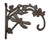 Cast Iron Rustic Brown Dragonfly Plant Hanger Hook, Bracket Style Hanging Plant Hook