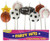 Oasis Supply 9Piece Sports Balls Cupcake Cake Decorating Candles Set