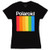 Polaroid Stripe Logo Junior TShirt  Black Small