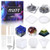ISSEVE Silicone Resin Molds 51Pcs Resin Casting Molds Kit Including Sphere Cube Pyramid Square Round Epoxy Molds with Making Tools for Resin Epoxy Candle Wax Soap Bowl Mat etc