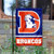WinCraft Denver Broncos Throwback Logo Double Sided Garden Flag