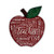 Abbey Gift Teacher Apple Plaque W/Easel Back  Hanger Multi