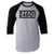 Pop Threads Prisoner 24601 Halloween Costume Black L Raglan Baseball Tee Shirt