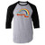Gangsta Rap Retro Rainbow Funny Music Black 2XL Raglan Baseball Tee Shirt