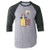 Pop Threads Clown Float Down Here Minimalist Horror Costume Gray M Raglan Baseball Tee Shirt