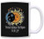 Solar Eclipse Mug Sun  Moon Phases Astrology Mandala Total Solar Eclipse 2017 Solar Eclipse Gifts Science Gift Coffee Mug Tea Cup Black