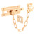 Defender Security U 9910 Chain Door Guard Steel with Slide Bolt Brass Plated