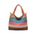 Wewo Casual Beach Shoulder Bag Large Capacity Shopping Bag Rainbow Canvas Tote Bag Fashion Crossbody Bag For Women Multicoloured