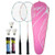 LANGNING 2 Sets of Badminton Rackets Professional UltraLight highStrength Carbon Fiber Easy to Play and Flexible Including 3 Badminton shuttlecocks 2 Sweat Bands 1 Badminton Racket Set