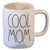 Rae Dunn Mug Cool Mom with Pink Interior Large Letter with Coffee Tea Cup