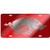 Craftique Arkansas Razorbacks Red Laser Cut License Plate