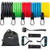 Resistance Bands Set Portable Home Gym  Exercise Bands with Door Anchor and Handles Leg Ankle Straps and for Resistance Training