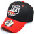 Route 66 Classic Car Road Curved Visor Baseball Cap Adjustable Hat AYO1155 Black/Red