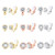 SAILIMUE 9 Pairs Cubic Zirconia Clip On Earrings Set for Women CZ Crystal Halo Clip Earrings Non Pierced Earring Ear Clip Hypoallergenic Jewelry