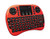 Rii i8+ Mini Wireless 2.4G Back Light Touchpad Keyboard with Mouse for PC/Mac/Android (Red)