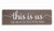 This is Us Sign Home Decor Sign Our Life Our Story Our Home17inches Rustic Decor for Living Room Rustic Wood Wall Decor?Brown?