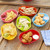 Set of 6 Snack Trays for Party Appetizers Chips and Dip  Plastic