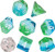 Blue Hawaiian Set of 7 RPG Dice